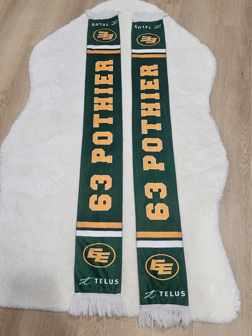Edmonton Elks CFL Scarf Set Potlier Stevenson Fan Gear Sports  Collector Unisex